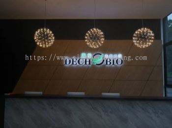 Decho Bio LED Acrylic Box up lettering Signage at puchong