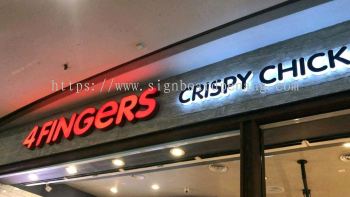 4 Fingers 3D led Acrylic box up lettering at Sunway Geo Subang