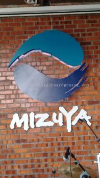 Mizuya Aluminum Box up 3D LED Backlit signage at jalan meru klang