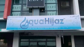 Aqua Hijaz Metal G.i Signage at klang / signboard design