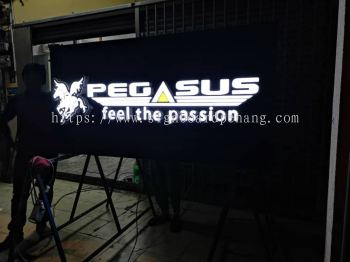 COMMERCIAL 3D LED FRONTLIT BOX UP LETTERING SIGNBOARD AT KEDAH