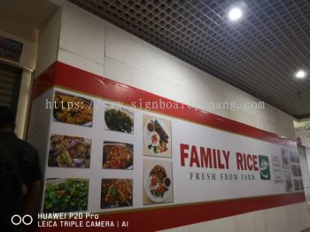 Family Race shopping mall Hording Board signage at centro klang