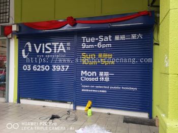 Vista Eye Roller shutter sticker at kuala Lumpur