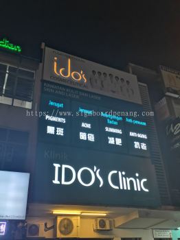 Ido's Clinic 3D LED box up lettering Front lit Billboard signboard At bukit tinggi klang