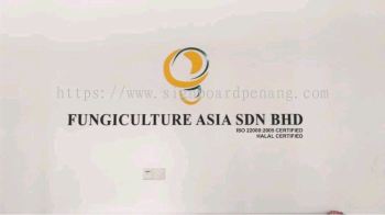 Fungiculture asia sdn bhd actylic cut out 3D lettering signage at pandamaran klang