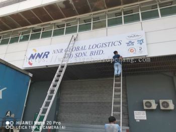 NNR Gobal Logistics normal Metal G.I signage signboard at KLIA sepang Kuala Lumpur