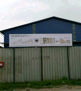 good view industry sdn bhd normal metal g.i signboard at subang jaya 