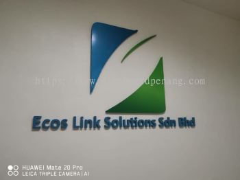 Ecos Link Solutions Sdn Bhd acrylic 3D box up lettering signage at kota damansara Kuala Lumpur