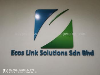 Ecos Link Solutions Sdn Bhd acrylic 3D box up lettering signage at kota damansara Kuala Lumpur