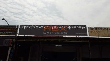 Abx Express Normal metal G.i signage signboard at batu cave Kuala Lumpur