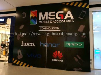 Mega Mobile Accessories Shopping Mall hoarding board at kota damansanra 