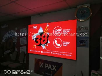 indoor LED fabric light box at subang Usj Kuala Lumpur