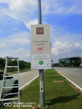 EMKAY JKR speck Road bunting signage  at cyber jaya Kuala Lumpur