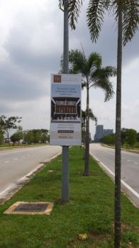 Emkay road bunting signage signboards at cyber jaya Kuala Lumpur