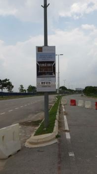 Emkay road bunting signage signboards at cyber jaya Kuala Lumpur