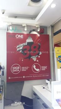 Red one LED fabric light box at Pj Town Petaling jaya Kuala Lumpur 