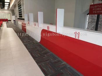 MyEg HQ 3D box up acrylic Numbering reception signage at kota damansara Kuala Lumpur