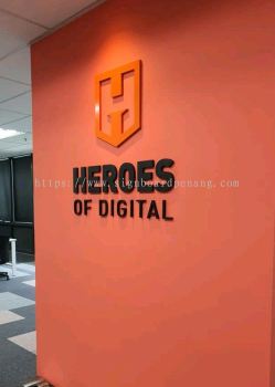 Heroes Od digital 3D EG box up lettering signage at bangsa Kuala Lumpur