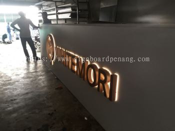 whitemori 3D Eg box up led backlit lettering signboard at Bandar bukit raja klang