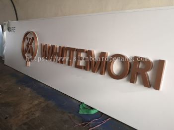 whitemori 3D Eg box up led backlit lettering signboard at Bandar bukit raja klang