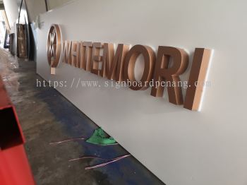 whitemori 3D Eg box up led backlit lettering signboard at Bandar bukit raja klang