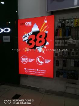 red one network sdn bhd LED fabrix light box at Petaling jaya bangsa Kuala Lumpur