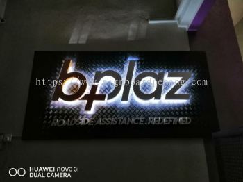 Bplaz Eg box up 3D LED backlit signage at bukit jelutong shah alam 