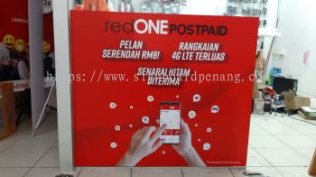 red one indoor Led frabic light box signage signboard at Kuala Lumpur and klang