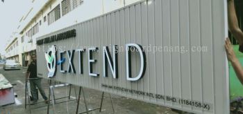 Extend aluminum ceiling trim casing 3D LED channel box up lettering signage at puchong ioi Kuala Lumpur