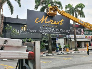 Mozart R&B club 3D LED box up lettering Billboard signboard at bangsar Petaling jaya Kuala Lumpur