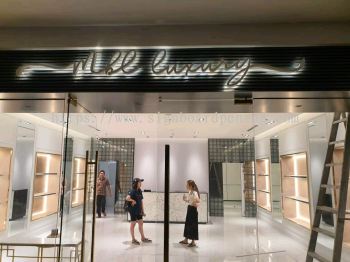 mee luxung Eg 3D box up lettering LED backlit signage at publika damansara pj Kuala Lumpur