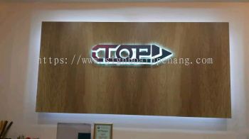 Ctoe Eg box up led backlit lettering signage at Subang jaya Kuala Lumpur 