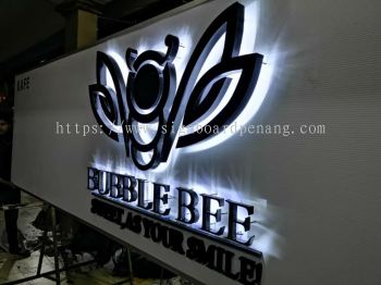 bubble Bee Eg box up 3D LED backlit signage signboard at Batu cave Kuala Lumpur