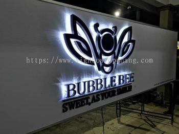 bubble Bee Eg box up 3D LED backlit signage signboard at Batu cave Kuala Lumpur