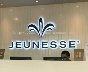 Jenuesse 3D Eg box up led backlit lettering sigange at subang jaya Kuala Lumpur