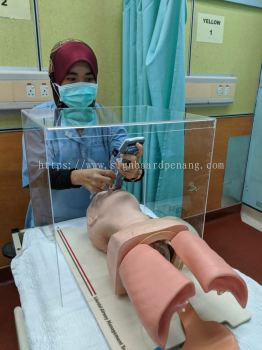 Acrylic DIY safety box  Kotak perlindungan intubasi 