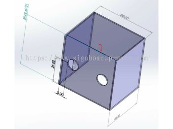 Acrylic DIY safety box  Kotak perlindungan intubasi 