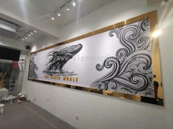 the black whale inkjet wallpaper in Petaling jaya SS2