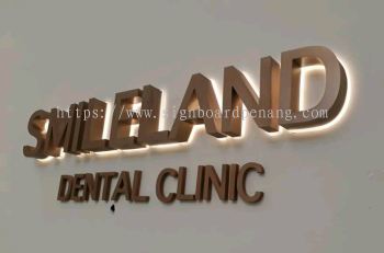 Smileland Dental Clinic Eg Box up 3D LED Backlit indoor signage at balagong kuala Lumpur