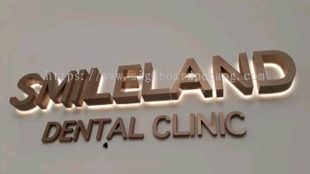 Smileland Dental Clinic Eg Box up 3D LED Backlit indoor signage at balagong kuala Lumpur