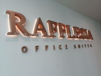 Fafflesia office suites Eg 3D box up led backlit lettering signage at landmark bukit tinggi klang 