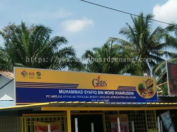 Gbbs Normal metal G.i Signboard at banting