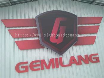 Gemilang Giant 3D Led conceal box up lettering and logo at kajang kuala Lumpur