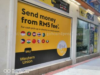  money change inkjet wall sticker at Kuala Lumpur