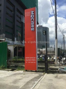 Mqcars Aluminum Pylon stand 3D LED channel box up lettering frontlit signage at Kuala Lumpur