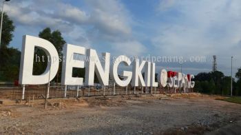 Aluminum giant big 3D box up lettering stand signage at dengkil sepang Kuala Lumpur