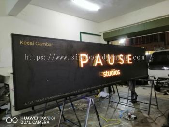 3d box up led channel frontlit lettering signage at Kuala Lumpur