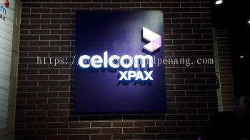 3d box up led channel frontlit lettering signage at Kuala Lumpur