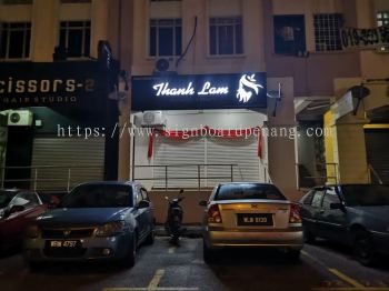 3d box up led channel frontlit lettering signage at Kuala Lumpur