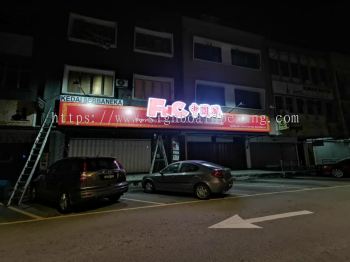 FNC 中国风 3d LED channel box up lettering signage at  petaling jaya Kuala Lumpur